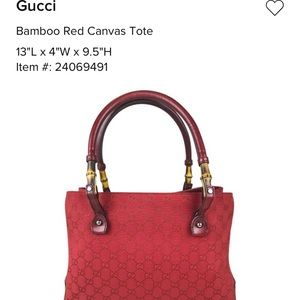 Gucci bamboo tote